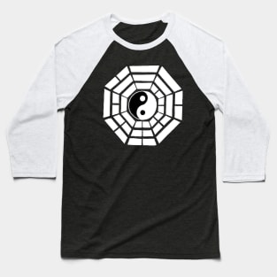 Pakua - Yin Yang and Eight Trigrams (White) Baseball T-Shirt